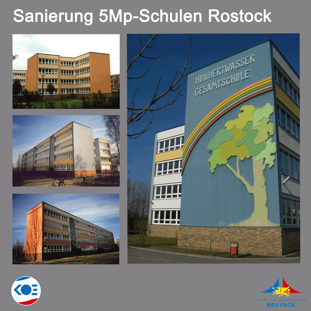 Sanierung von 8 Schulstandorten in Rostock